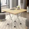Mesa Plegable Mesa de Comedor Mesa de Comedor Portátil para Dormitorio Mesa Auxiliar Doméstica Simple para 4 Personas 2 Hogares Pequeños