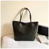 Bolso de Mano Tipo Tote con Patrón Tejido de Gran Capacidad para Mujer Verano 2026 Nuevo Bolso de Hombro para el Trabajo Bolso de Mano de Moda Bolso de Hombro