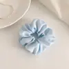 Estilo Coreano Punto de Ola Azul Anillo para el Pelo de Intestino Grueso para Mujer Estilo Perezoso de Gama Alta Accesorios para el Pelo Cola de Caballo Baja Diadema Sencilla