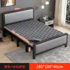 Cama plegable individual Cama para descanso de almuerzo en la oficina Artefacto para siestas Cama portátil para acampar Cama para cuidado del hogar Cama doble simple