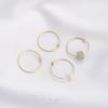 Brinco de argola com linha redonda aberta, banhado a ouro 14K, com contas de cores que preservam a cor, acessórios para joias de ouvido feitas à mão, material artesanal