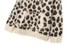 Atacado 2025 Verão Novos Produtos Estilo Europeu e Americano Roupas Femininas Padrão Animal Jacquard Manga Longa Suéter de Tricô 2529