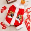 Roupas de Ano Novo para Animais de Estimação para Cães e Gatos Pequenos, Roupa Tang de Ano Novo Chinês de Quatro Pernas Quente e Espessa, Roupas de Cachorro Estilo Hippie