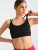 Sutiã Esportivo Fitness com Costas Cruzadas e Suporte Integrado à Prova de Impacto para Corrida, Yoga e Pular Corda, Apresentando Design sem Costas e Material de Secagem Rápida