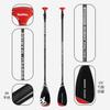 KOETSU Kotsu T05 Pá de Remo Full Carbon de Três Seções Remo para Stand Up Paddle Prancha de Remo Prancha de Remo Removível Telescópica Pá Conveniente