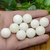 Matérias-Primas Pulseira de Contas Soltas Naturais Pulseira de Contas Soltas de Fruto de Bodhi Raiz de Bodhi Grãos de Bodhi Branco Trigo Jade Branco Polido