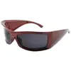 Gafas de sol europeas y americanas de gran tamaño, estilo nuevo versátil, deportivas para ciclismo personalizadas, gafas de sol de moda Y2K, gafas de sol transfronterizas