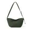 Bolsa Pequena Bolsa Feminina 2026 Nova Tendência de Moda Estilo Coreano Bolsa de Ombro Bolsa Transversal Cor Sólida Estudante Artística Bolsa Semicírculo