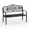 Mobiliario Exterior Hierro Forjado Banco Sofá Silla Estilo Americano Europeo Silla de Ocio Jardín Patio Doble Silla Banco Disponible