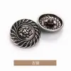 Cabeza de León Metal Tejido a Mano Moda y Exquisito Traje de Ropa de Lana Abrigo Exterior Cortavientos Botones Botones