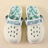Zapatos Croc para Mujer Ropa de Verano Exterior Transpirable Tiras Tejidas Chanclas de Dedo del Pie Eva Antideslizantes Resistentes al Desgaste Color de Contraste para Pareja Sandalias de Playa