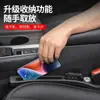 [Personalizado] Relleno de Espacio para Asiento con Logo de Coche Incrustado de Diamantes Caja de Almacenamiento Accesorios para Coche Gadget Anti-Fugas