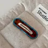 Pinza para el Cabello con Estampado de Leopardo Azul Contrastante Nube Ondulada Pinza Bb Clip para Flequillo de Chica Coreana Pinza para el Cabello Pinza Lateral Accesorios para el Cabello