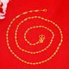 Collar con Colgante de Oro Arena Vietnamita que No se Desvanecerá por Mucho Tiempo, Cadena de Clavícula de Verano para Mujer de Alta Gama, Joyería Artificial de Latón Genuino