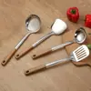Juego de cinco piezas de utensilios de cocina espátula para cocinar cuchara antiescaldado juego completo cuchara para el hogar espátula para cocinar cuchara espátula cuchara coladora cuchara para sopa al por mayor