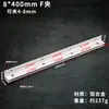 Liga de alumínio espacial tipo F grampo de vidro suporte de fixação de prateleira de partição acessórios de vidro grampo sem perfuração