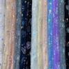 Directo de fábrica nuevo tela de malla con lentejuelas y abalorios DIY encaje para niños tela de bordado pirotecnia abalorios bordado de estrellas