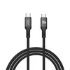 Cable de datos tipo-c trenzado de nylon de 240W es adecuado para Huawei y Apple 18 cable de carga, Cable de datos de carga rápida Apple