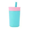 Caneca de Café Estilo Owala Amazon Transfronteiriça 12oz Copo com Canudo Termo de Aço Inoxidável 304 Mini Portátil