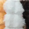 Em estoque Tecido de pelo de coelho listrado 10mm, veludo de coelho pelo de coelho pelúcia listrada tecido para brinquedo roupa boneca