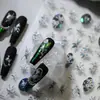Pegatinas de Arte para Uñas Florales Estilo Chino Tiesu M-534 Retro Brillantes Lujosas Flores y Hojas Perla Pegatinas para Uñas
