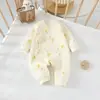 Roupas para Bebê Recém-Nascido, Macacões Acolchoados de Outono e Inverno para Bebês Pequenos, Pijamas com Abertura Lateral, Roupas Quentes de Borboleta para Proteger a Barriga
