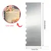 Rascador de Crema para Pastel de Acero Inoxidable Peine Decorador Lateral Espátula Dentada Herramientas de Horneado Transfronterizas Utensilios de Decoración Fábrica