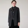 Abrigo de lana de doble cara para mujer, de longitud media, adecuado para personas menudas y de mediana edad, nuevo estilo otoño e invierno, elegante abrigo de lana para madres