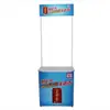 Mesa plegable promocional del fabricante, tipo red extraíble, soporte de exhibición para centro comercial de aleación de aluminio, mesa promocional portátil para degustación