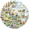 50 Adesivos Graffiti Aquarela Sonho de Primavera para Copo d'Água Celular Computador Adesivos Decorativos à Prova d'Água Adesivos DIY Atacado