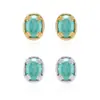 Nuevo Estilo Old Money Vintage Vintage Flor de Cristal de Hielo Ventana Oreja Anillo Redondo Niche Original Estilo Chino Arete Noble Mujeres