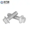 Parafuso Sextavado Externo com Flange de Rosca Fina Classe 10.9 Dacromet M10M12M14M16M20 Parafuso Acolchoado