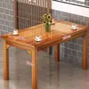 Mesa y silla de restaurante combinación madera maciza mesa y silla de comida rápida puesto de snacks barbacoa puesto de fideos mesa y silla puesto de comida restaurante de desayunos mesa carbonizada