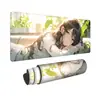 Teclado Customizado Bidimensional Extra Grande para E-Sports com Bloqueio de Borda para Homens e Mulheres, Mesa de Computador, Tapete de Mesa para Escritório, Mouse Pad