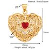K90 Nuevo Colgante Pequeño de Corazón Arcoíris Amor Gota de Aceite Circonita