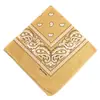 Bandanas de fábrica direto transfronteiriças Paisley lenço quadrado multifuncional flor de caju lenço de algodão para esportes ao ar livre
