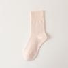 Meias Yuezi Summer Thin Stacks Meias de comprimento médio Algodão Suor Absorvente respirável Meias desossadas Mulheres grávidas Pós-parto Meias soltas