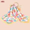 Novo Elegante Elegante Flor Impressão Gravata Bolsa Gravata Fita de Cabelo Elegante 70 Lenço de Seda Lenço Profissional Imitação Lenço Quadrado de Seda