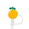 Tapas Lindas de Frutas para Popotes (8-10 mm), Tapones para Popotes, Tapas a Prueba de Polvo, Accesorios de Popotes de Caricaturas, Cubiertas Suaves de Goma a Prueba de Polvo, Reciclables