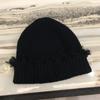 Gorro de lana de punto con rebabas rasgadas para mujer, gorro de melón yuppie para otoño e invierno, gorro de piso estilo coreano, gorro de calle de moda para el frío para hombre.