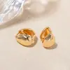 Diseño de orejera con forma de gota transfronteriza Explosiones europeas y americanas Pendientes de viento frío de alta gama Diseño de nicho ins para mujer Sentido del diseño
