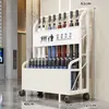 Suporte de Armazenamento para Guarda-chuvas, Suporte de Armazenamento de Chão, Cesto Drenante para Guarda-chuvas de Cabo Longo, Suporte de Armazenamento Dobrável para Guarda-chuvas, Suporte de Guarda-chuvas para Hall Comercial