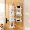 Bolsa de pendurar para armazenamento de bolas montada na parede para uso doméstico, suporte de futebol atrás da porta, porta-bolas, bolsa de rede para armazenamento de brinquedos