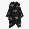 Nuevo Chal con Estampado de Cachorro Lindo Chal de Estilo Étnico Bufanda Larga Engrosada de Otoño e Invierno Calidez de Oficina de Verano