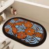 Alfombrilla Antideslizante Minimalista para Baño, Felpudo para Entrada, Alfombrilla para Pies de Baño, Felpudo Sencillo para Puerta de WC, Alfombrilla Absorbente para Suelo de Baño