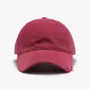 Boné de Baseball Vintage Lavado de Algodão Puro para Primavera e Verão para Homens e Mulheres com Aba Curva, Design Desgastado, Ajustável, Proteção Solar, Boné Bico de Pato Respirável