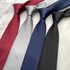 Vestido Corbata de Negocios Poliéster Teñido en Hilo de Alta Densidad Simple Liso Color Sólido Brillo 8 cm Negro Azul Marino Gris Borgoña