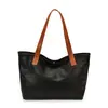 Bolsa grande de couro macio para mulheres 2026 moda retrô couro wax oil tote de ombro diário simples bolsa de grande capacidade