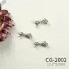 Lujo Ligero Popular Arte de Uñas Circonia Diamante Lazo Joyería Francés Streamer Blanco Perla Color K Versátil Uñas Diamante Accesorios