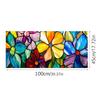 Bl340 Flor Transfronteriza Versión Horizontal Adhesivo Electrostático para Vidrio Estancia Decoración de Ventana de Vidrio Película para Vidrio Sin Adhesivo